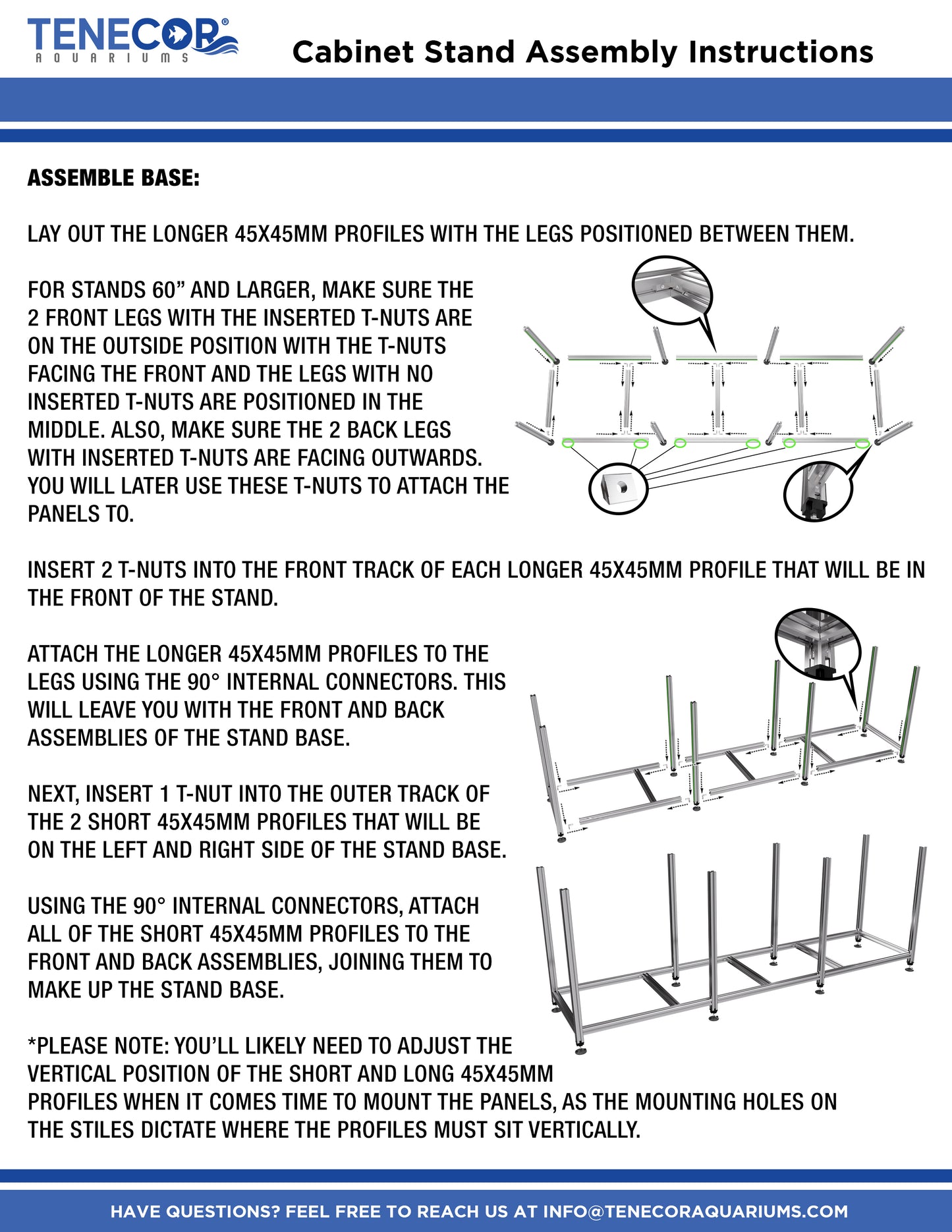 Magnum Enclosed Cabinet Stand Assembly Instructions