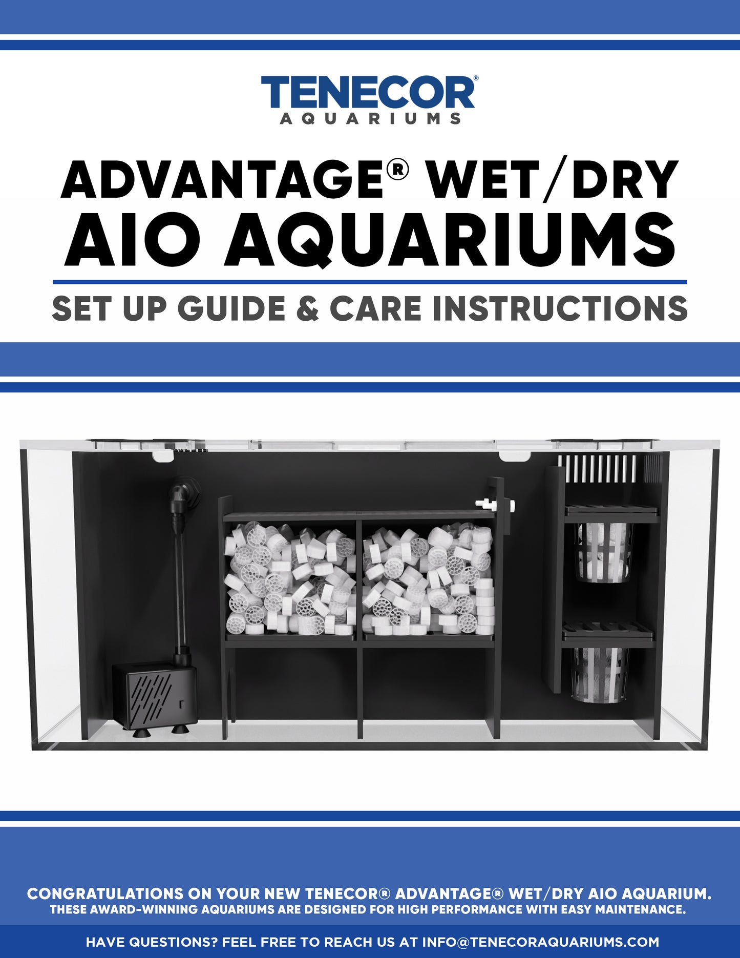 Advantage AIO Aquarium Setup & Care Instructions