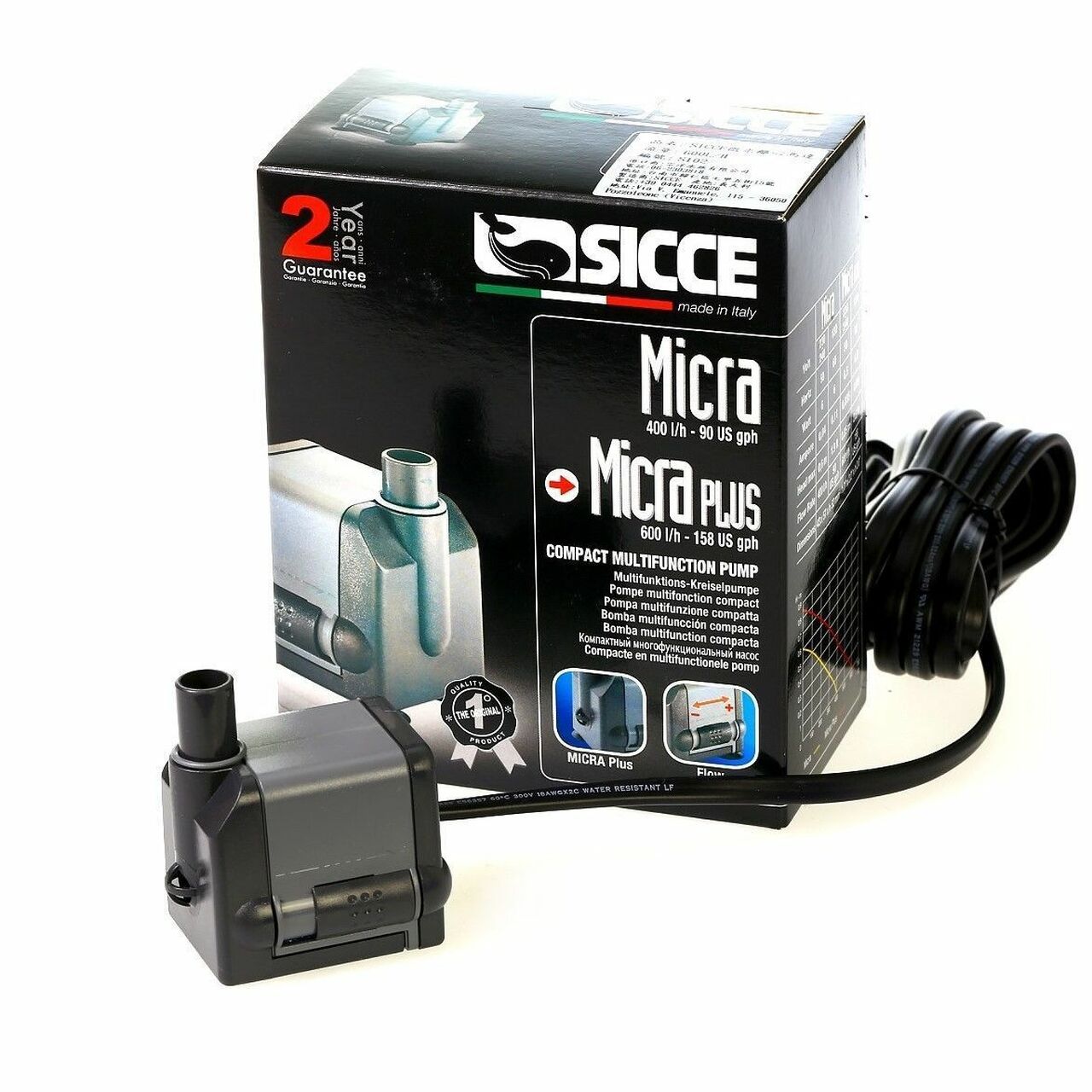 SICCE® Micra Plus Pump 90 GPH 1.9 Ft. Head